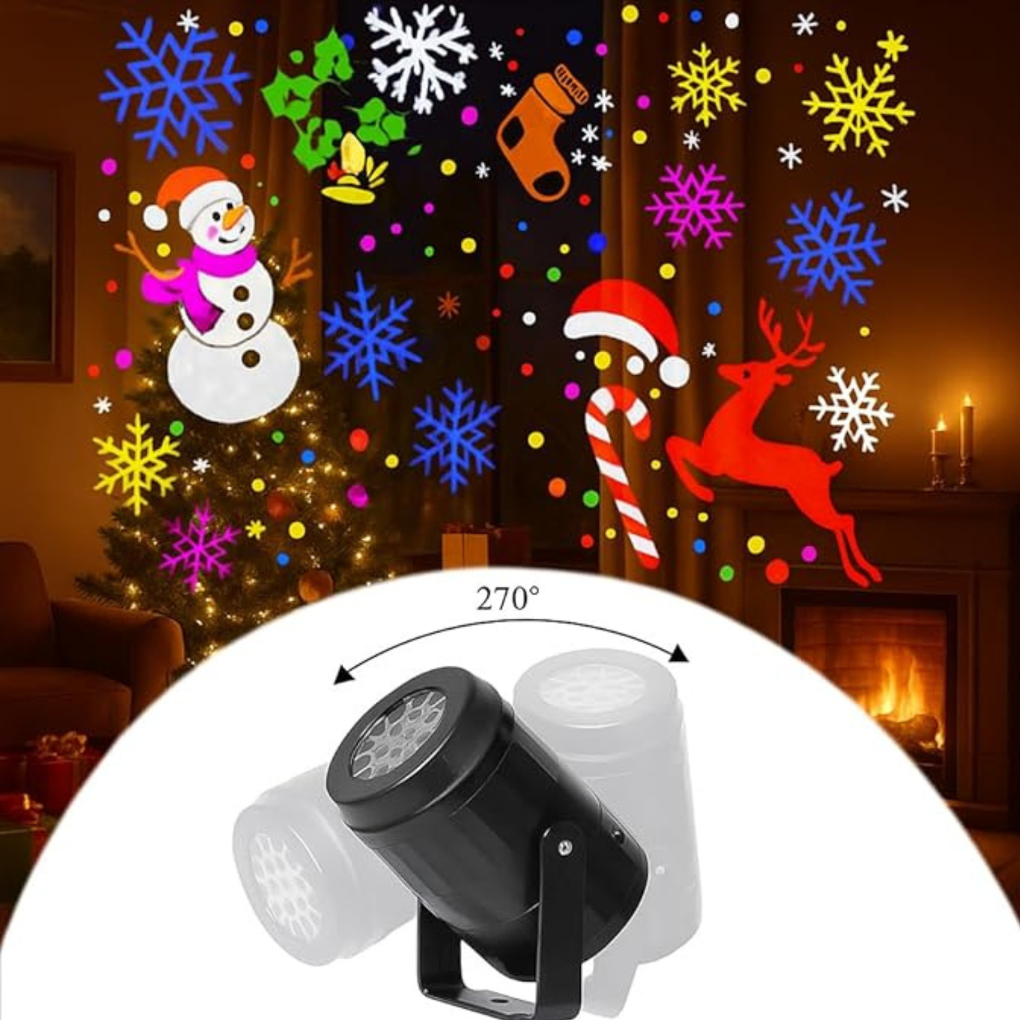 PROYECTOR NAVIDEÑO LASER LED